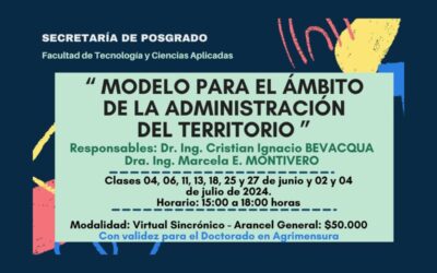 CURSO DE POSGRADO “MODELO PARA EL ÁMBITO DE LA ADMINISTRACIÓN DEL TERRITORIO” – UNCa