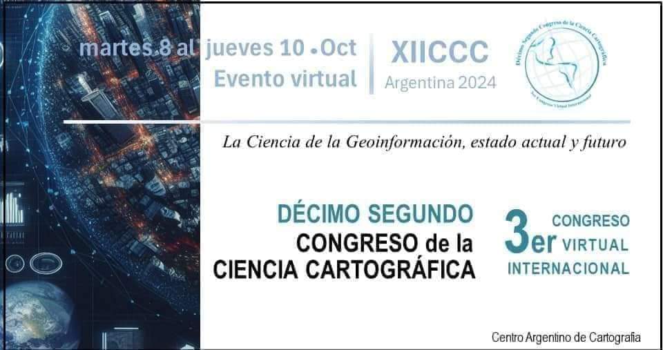 CONGRESO DE LA CIENCIA CARTOGRÁFICA – NUEVA INFO