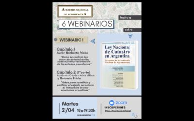 La Academia Nacional de Agrimensura invita a participar del ciclo de webinarios 2026